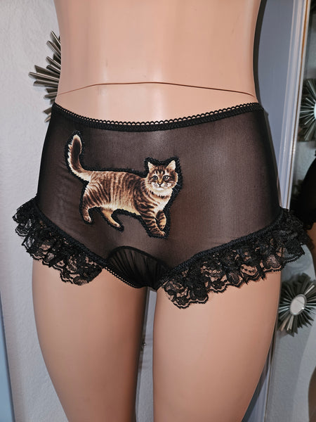 PUSSY CAT PANTY WITH RUFFLES