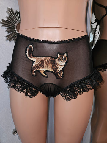 PUSSY CAT PANTY WITH RUFFLES