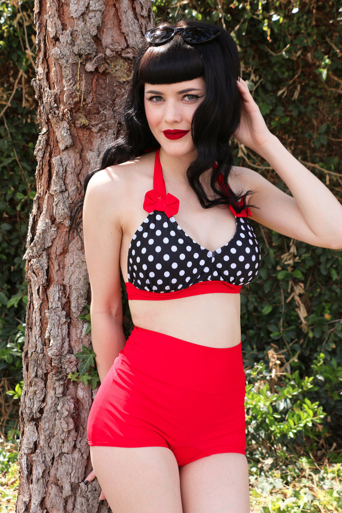 RUBY High Waist Retro Bikini Bottom shopsugardoll