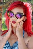 Butterfly Sunnies in Black and Purple